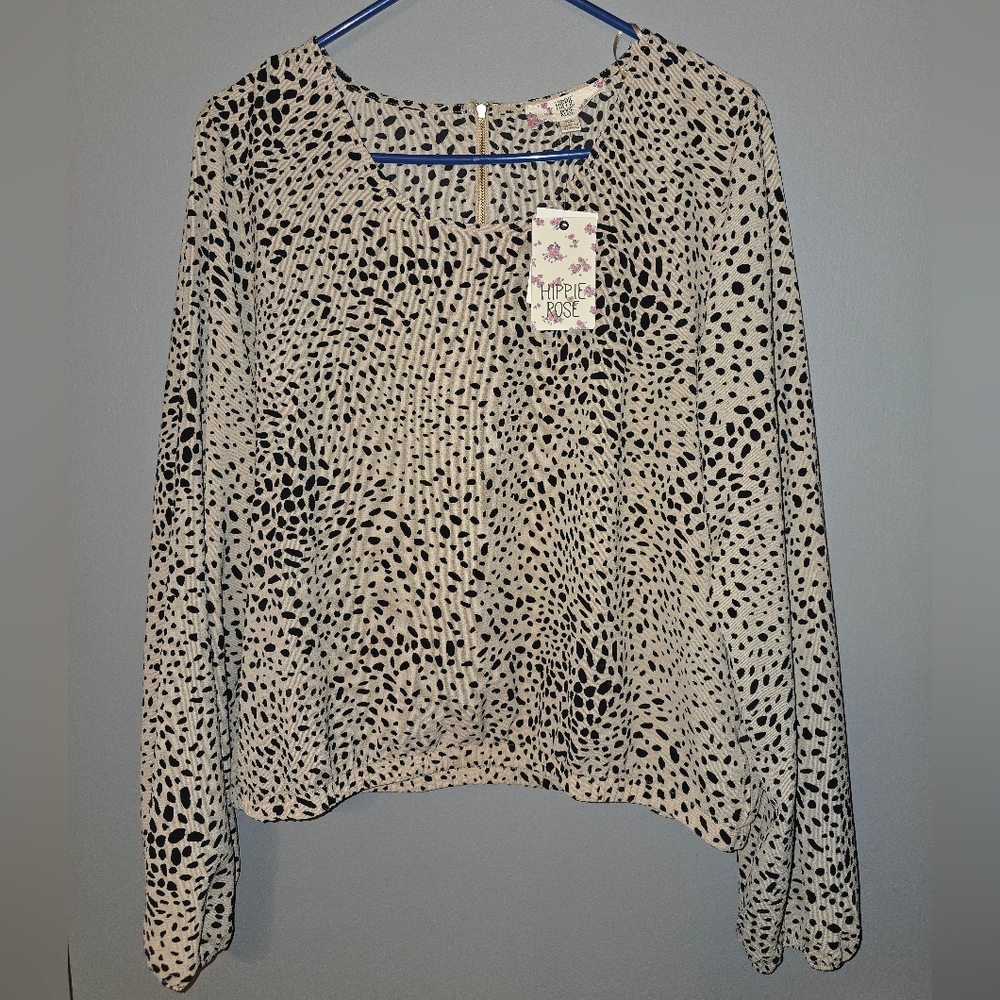 Animal print blouse